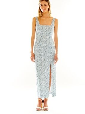 Willard Road The Betsey Blue Floral Maxi Dress Size 4